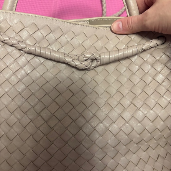 Quince Italian Leather Handwoven Satchel - Picture 2 of 7